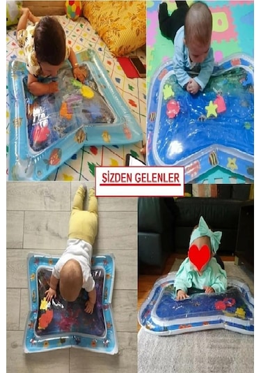 Bebek Su Oyun Matı ve Bebekler için Eğlenceli Su Oyun Matı