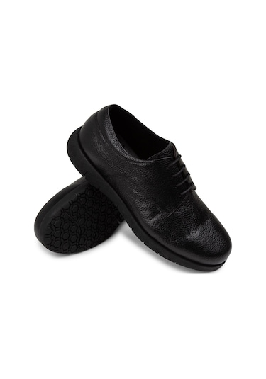Deery Hakiki Deri Siyah Günlük Erkek Ayakkabı - 01934msyhc03 Siyah