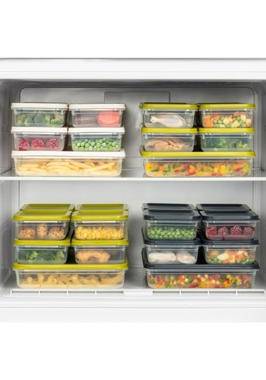 Ceronni Alfa Saklama Kabı 4lü Set No: 1 Yeşil Yeşil