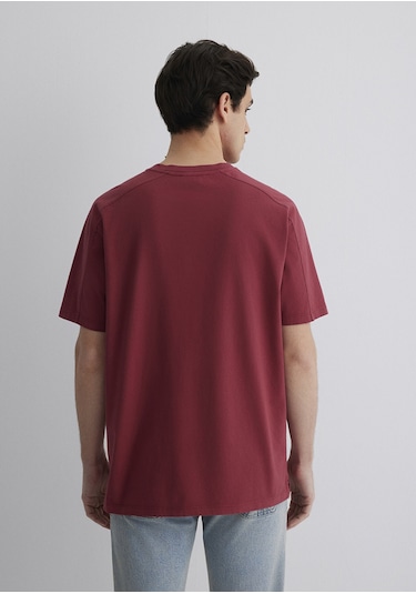 Mavi - Baskılı Bordo Tişört 0612629-70423 Bordo