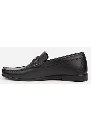 Pierre Cardin 25109, Siyah Erkek Loafer Günlük Deri Ayakkabı Siyah