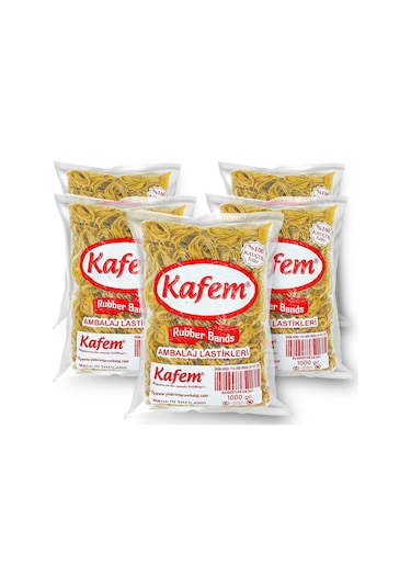 Kafem Ambalaj Lastiği 50 mm 5 Paket X 1000 Gram