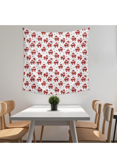 Noel Desenli 59x59 İnç Kare Duvar Halısı, Oturma Odası, Yatak Odası Ve Genç Odası İçin-a118