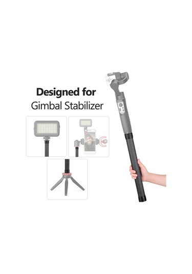 Primepickings Karbon Fiber Gimbal Uzatma Çubuğu - Zhiyun, Feiyu İçin - 35cm Hafif & Dayanıklı Uzatma Çubuğu