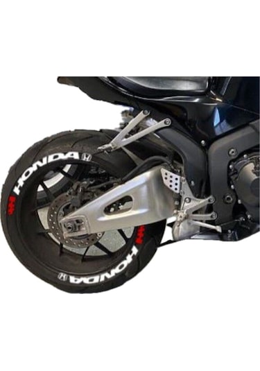Honda Motorsiklet Lastik Yazısı 8adet Lastik Sticker 15-21inç