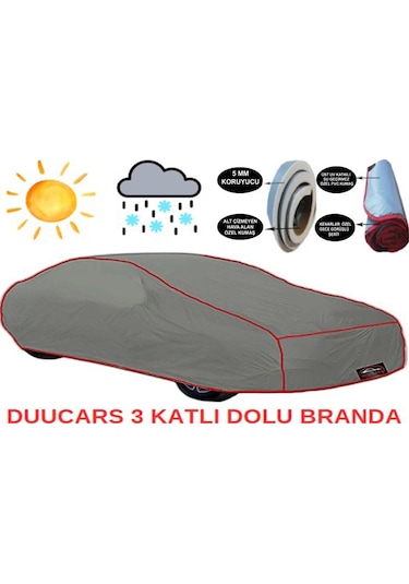 3 Katlı Dolu Darbe Koruyucu Mercedes E250 Araba Brandası Oto Branda Araba Çadırı