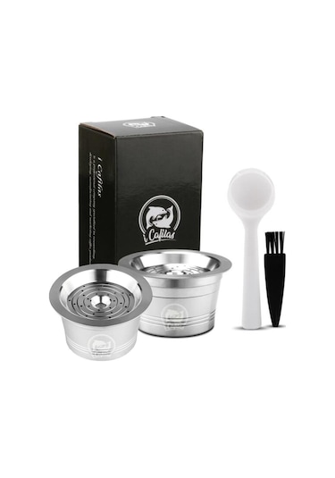 İ Cafilas Hlb12 Yeniden Kullanılabilir Kahve Kapsül Filtresi Caffıtaly/Tchibo Cafissimo 2 Capsule