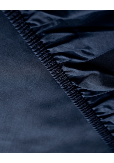 Manon Tek Kişilik %100 Pamuk Ranforce Lastikli Çarşaf - Lacivert Lacivert