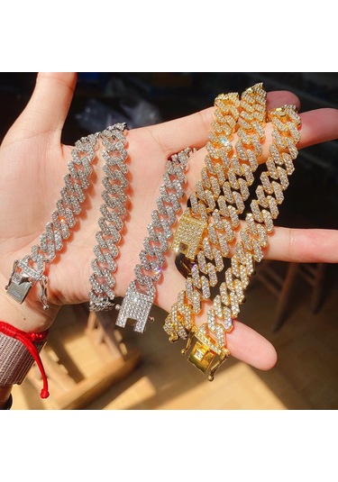 Relaxed Kişiselleştirilmiş Eşkenar Dörtgen Alaşımlı Çok Satan Aksesuarlarla Erkekler Ve İçin Doğrusal Hip-hop Çelik Kolye 57054774 Altın