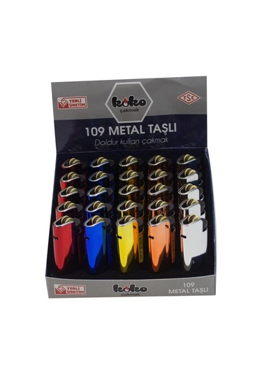 Mixoyuncak Çakmak  109 Metal Taşlı Klasik Çakmak 25'Li