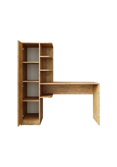 Roma Raflı Çalışma Masası , Çalışma Ofis Masası Sol Atlantik Çam