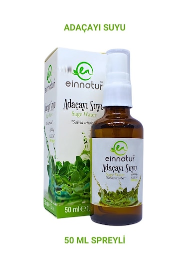 Einnatur Adaçayı Suyu Hidrolat Spreyli %100 Saf 50 ML