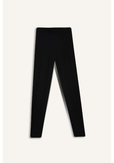 Defacto Defactofit Yüksek Bel Beli Saran Pamuklu Basic Düz Sporcu Tayt Z6327az25aubk81 SiYAH