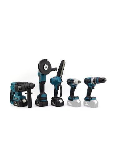 Dawreek Beşli Set MK350 (Budama Testeresi 13 MM Ç.Mandren+S.Sıkma+Ş.Spral+Ş.Hilti)