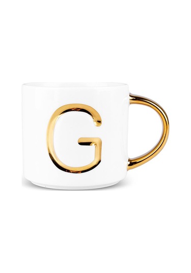 Karaca G Harfli Kupa 400 Ml Beyaz