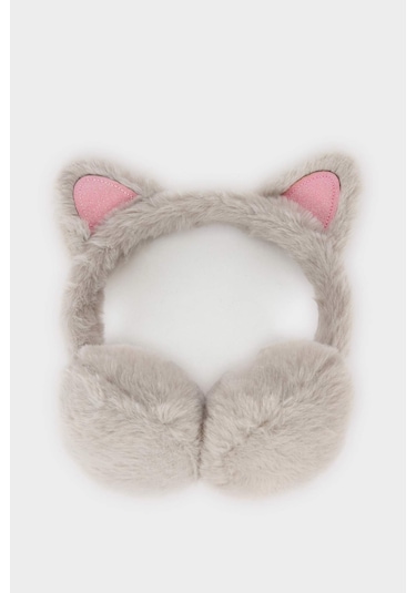 Defacto Kız Çocuk 3d Pelüş Kulaklık A5715a825wngr100 Gri