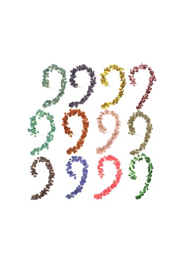 Xindoker 2 Metre Uzunlukta Su Geçirmez Mavi Yapay Eukaliptus Yaprakları - Dışarıdaki Ve İçerdeki Dekorasyonlar İçin Dayanıklı İpek Kumaş