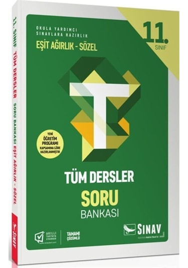 11. Sınıf Tüm Dersler Eşit Ağırlık Sözel Soru Bankası