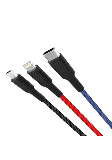 3a Hızlı Şarj Lightning Type-c Usb-c Micro Iphone Android Uyumlu