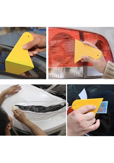 Sones Kaneed 10 Adet Araba Pencere Sarma Filmi Kazıyıcı Kalınlaşma Araba Etiket Aracı, Boyut: 11cm X 9.5cm