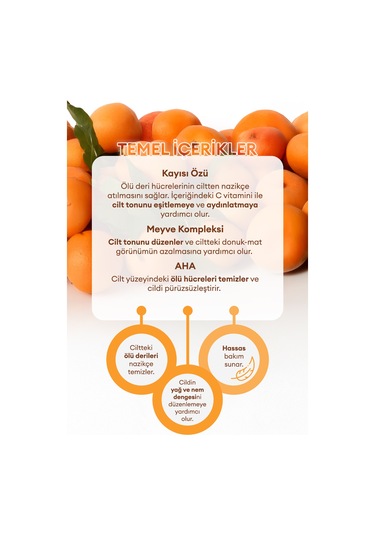 Kayısı Asidi Ve Meyve Özleri İçeren Peeling Jel A'pıeu Apricot Visible Peeling Gel
