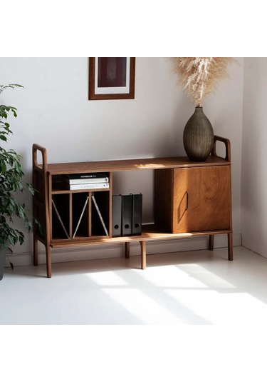 Woodesk Chanson, Ahşap, Dolap Ve Konsol, 140x90, Tik Renk