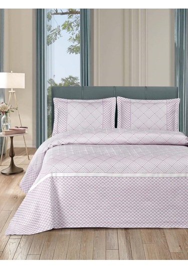 Avra Yatak Örtüsü Takımı Mürdüm