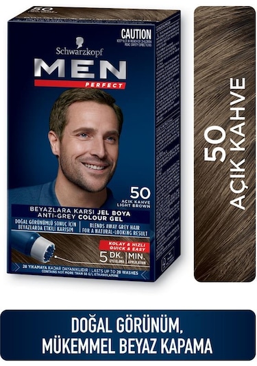 Schwarzkopf Men Perfect Saç Boyası 5.0 Açık Kahve 2'li