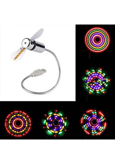 Usb Fan For Masa, Görüntüleri, Zaman Sıcaklığını Gösterebilen, Projeksiyonu Özelleştirebilen Bir Mini Fan.