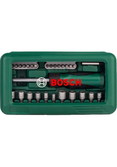 Bosch 46 Parça Cırcır Tornavidalı Vidalama ve Lokma Uçlu Aksesuar Seti - 2607019504