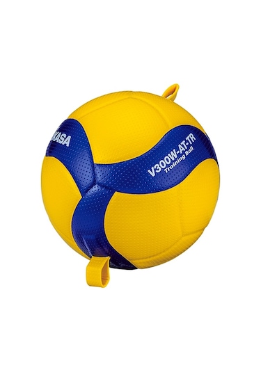 Mikasa V300W-AT-TR No 5 Yapıştırma Lastikli Eğitim Voleybol Topu Mavi Sarı Mavi - Sarı