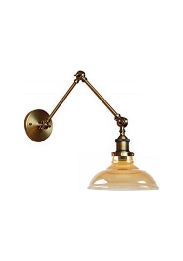 Retro Mafsallı Rustik Bal Camlı Dekoratif Akrobatik Duvar Aplik Bal