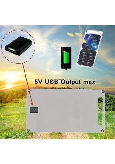 Xuweiwei 1 Adet Dayanıklı Manyetik Güneş Şarj Paneli Güneş 30w 5v Usb Çıkışlı Fotovoltaik Modül Güç Bankaları Telefonlar Kamp Ev Karavan