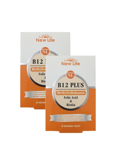 New Life B12 Plus Methylcobalamin 2 x 60 Tablet