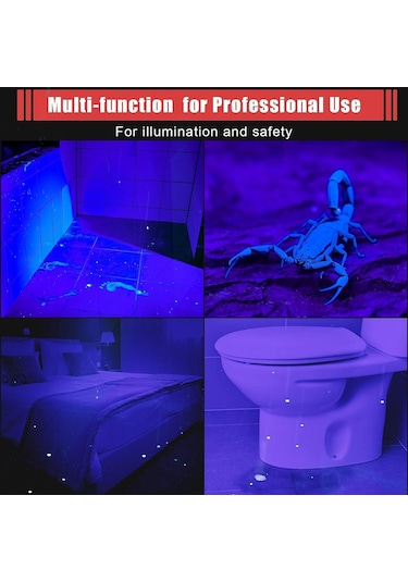 Valkyrie 395nm Ultraviyole Uv Kalem El Feneri - Alüminyum Darbeye Suya Dayanıklı Cep Feneri Klipsli Kalem Fener Blacklight Siyah