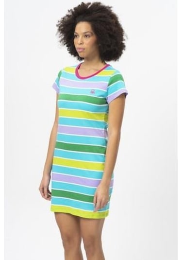 Over-Q Benetton Elbise-Pembe