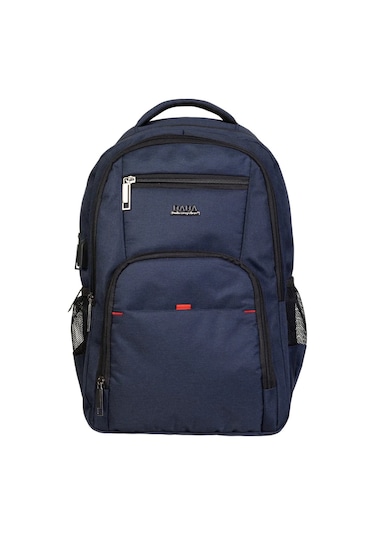 Dada Laptop Bölmeli 15.inç Su Geçirmez Kumaş Günlük Okul Sırt Çantası Lacivert