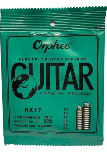 Orphee Rx17 Elektro Gitar 10-46 Numara Tel Seti-Pena