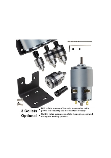 Lemestar Yüksek Torklu 775 Dc Motor - 10000 Rpm, Sessiz Çalışma, Dıy Ve Endüstriyel Kullanım İçin