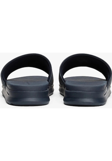 Tommy Hilfiger Erkek Logolu Lacivert Terlik Siyah