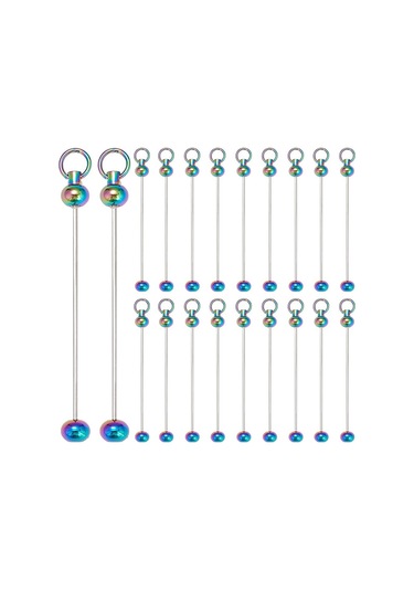 Gatherco 20 Parça Anahtarlıklar Toplu Anahtarlıklar Boncuklu Anahtarlıklar Takı Yapımı Aksesuarları Kendin Yap Boncuklu Anahtarlık Malzemeleri