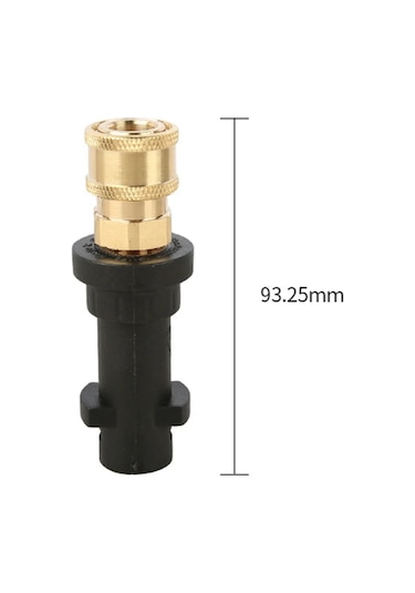 Basınçlı Yıkama Tabancası Adaptörü 1/4 Hızlı Adaptör + Karcher Uyumlu K2 K6 K7 İçin 5 Nozul