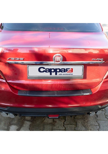 Cappafe Fiat Egea Arka Tampon Eşiği Koruma Mat Siyah Abs 2015- N11.8218