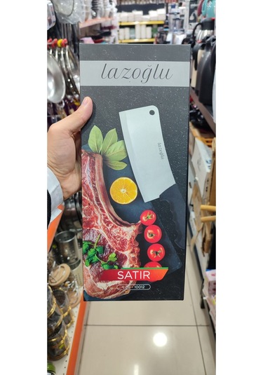 Çok Kaliteli Ay Balta Bıçak Paslanmaz Çelik Lazoğlu Lzg-10012 Siyah