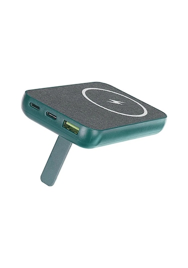 S-lınk P50 5000mah 22.5w Magsafe Standlı Taşınabilir Şarj Cihazı Powerbank Yeşil Yeşil