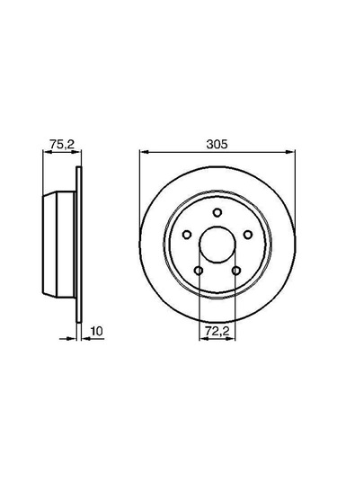 Jeep G. Cherokee Wg 2.7Crd 2001-2004 Bosch Arka Disk 2 Adet