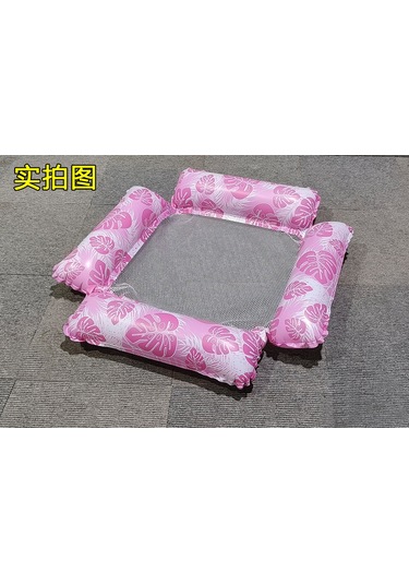 Yüzme Havuzu Asılı Net Şişme Yüzen Sıra Katlanabilir Çizgili Su Oyunu Dört Tüplü Şezlong Hamak