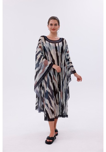 Tarzını Seç Kimono Pareo - Tesettür Pareo - Bodrum Model 240x135 Cm Çok Renkli