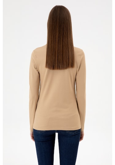 U.s. Polo Assn. Kadın Kum Sweatshirt 50313593-vr085 Kum