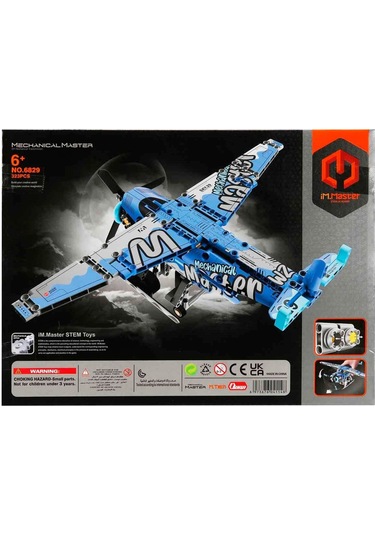 Deniz Uçağı Yapı Seti 323 Parça Mekanik Yapım Oyuncağı, Kanatlı Uçak Modeli, Stem Gelişim Seti